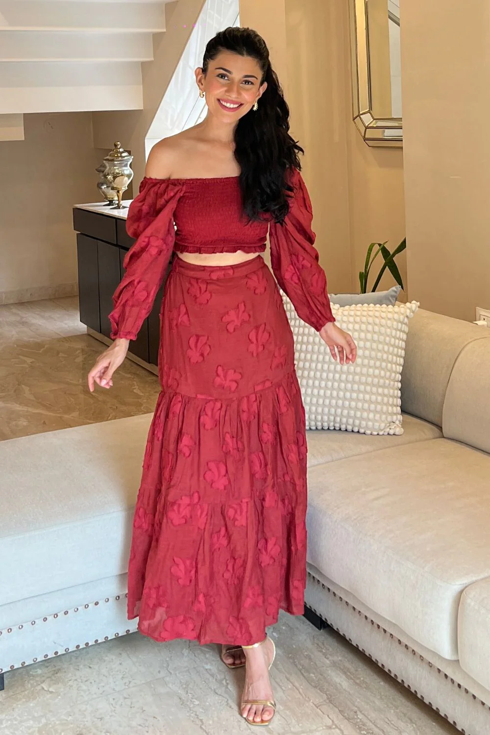 Audrey Jacquard Top - Image 3